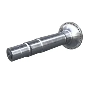 Usinagem personalizada de fábrica Forjando eixo principal da turbina eólica com eixo de flange grande para energia eólica
