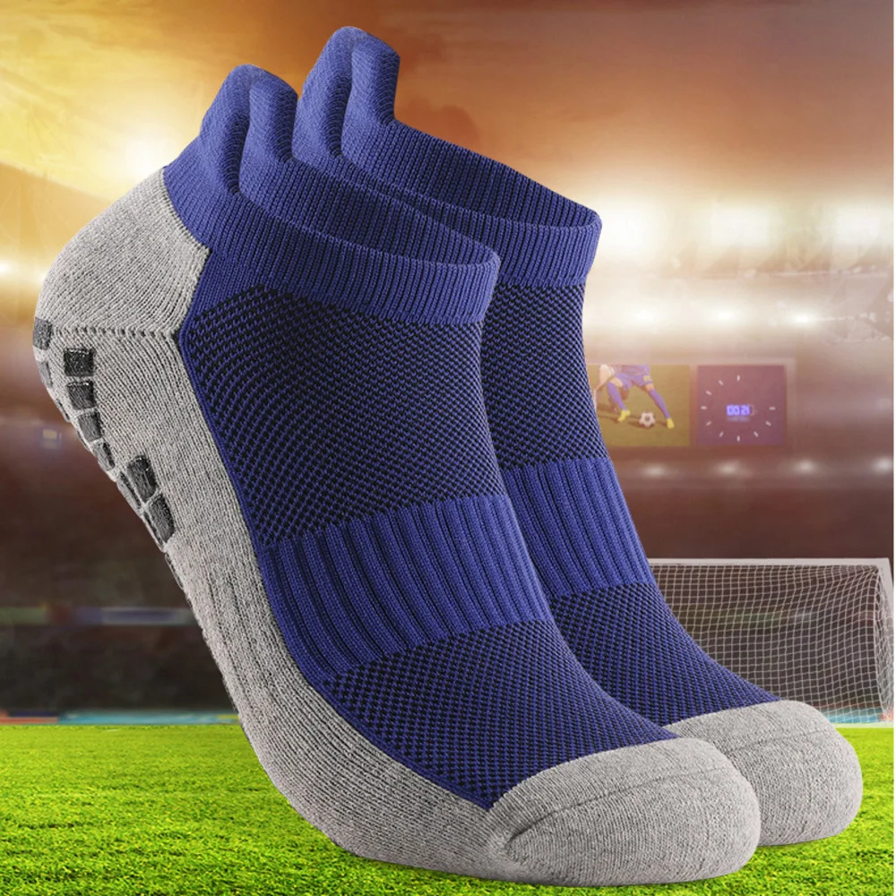 

New Non-slip Silicone Sole Football Socks Professional Competition Grip Soccer Socks Sports Accessories Men Women