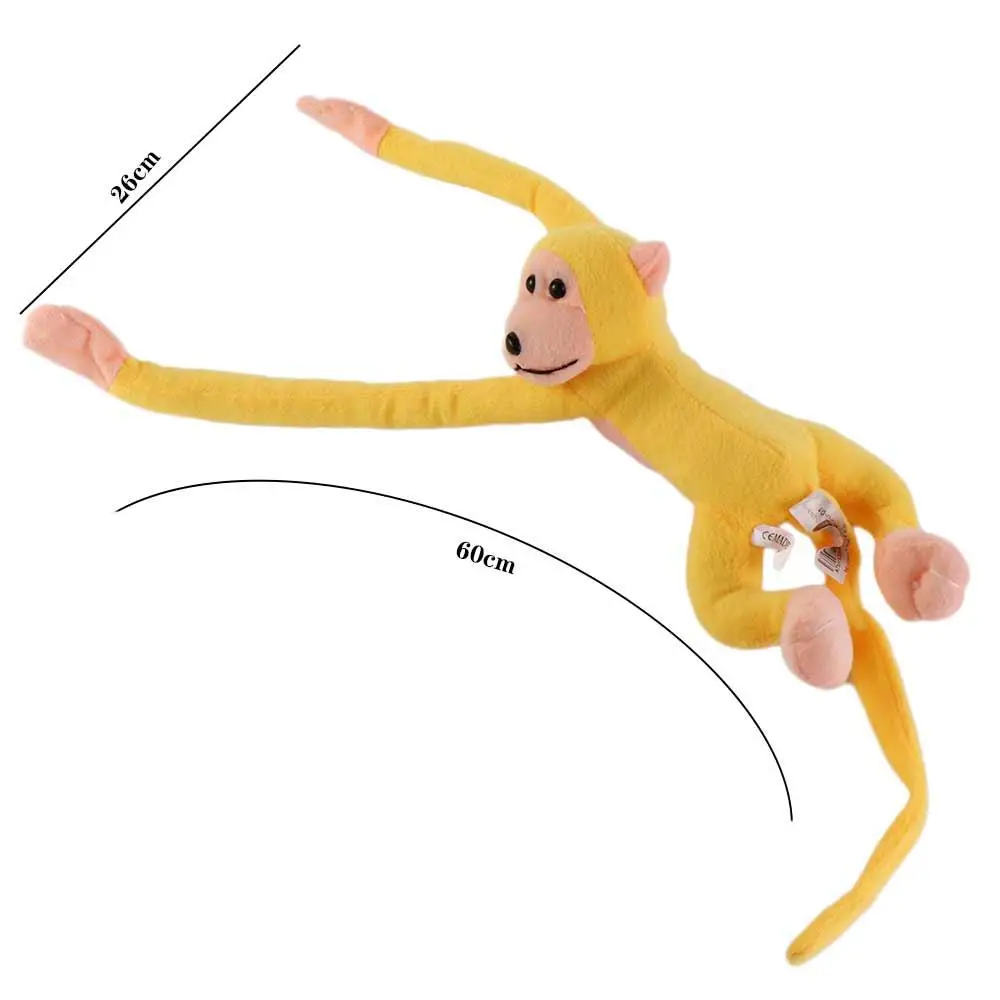 Bonecas para criança anti-colisão boneca de pelúcia braço longo macaco brinquedos de pelúcia banana macaco boneca macaco brinquedo de pelúcia macaco boneca de pelúcia