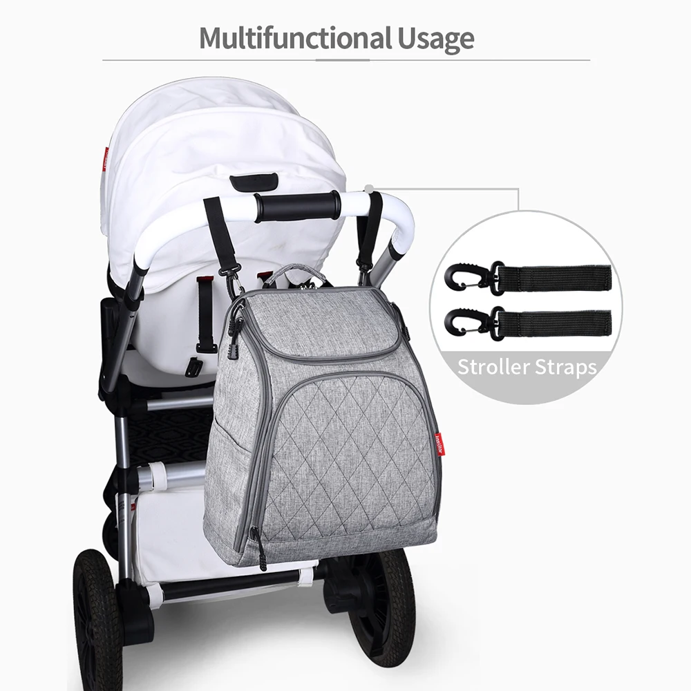 Insular Baby Diaper Backpack Mother Tote Bag Baby Nappy Changing Bags Large Capacity Maternity Mummy Baby Travel Stroller Bags