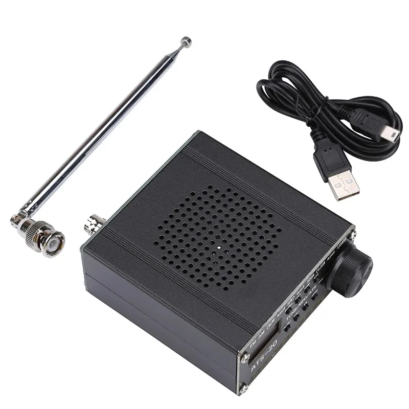 New ATS20+ SI4732 All Band Radio Receiver FM AM (MW & SW) SSB (LSB & USB) with Battery Case Speaker Antenna