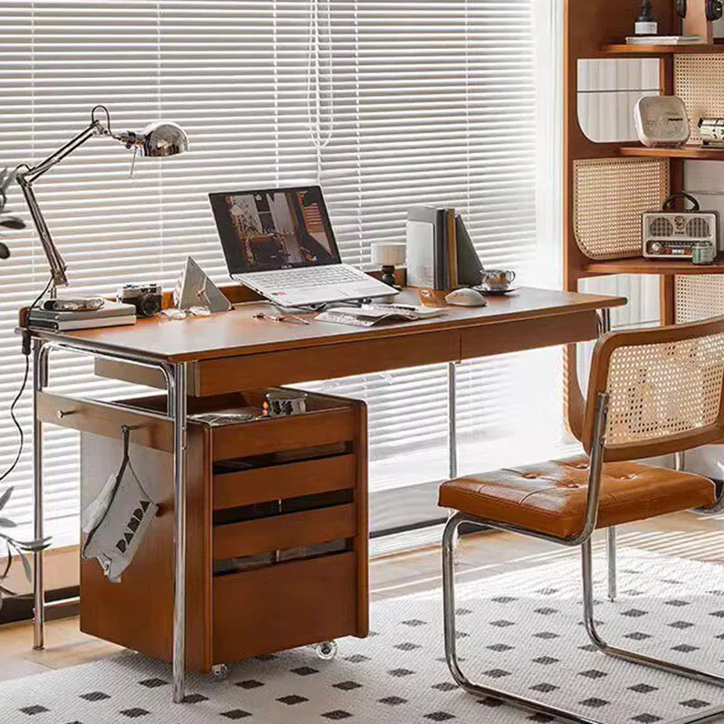 

Wooden Modern Office Desk Minimalist Aesthetic Design Crafts Organizers Office Desk Luxury Study Tavolo Commercial Furniture