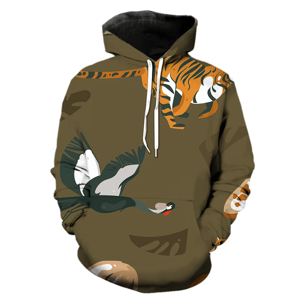 

Cartoon Animal Men's Hoodies 3D Printed 2022 Hot Sale Hip Hop Casual Fashion Pullover Oversized Spring Teens Sweatshirts Tops