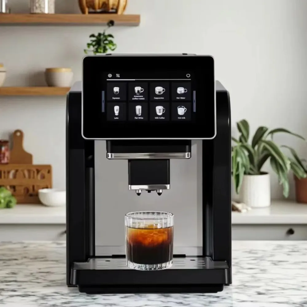 

High Performance 7" Touch Screen 19 Bar Smart Commercial Hotel Fully Automatic Espresso Coffee Making Machine for Household Use