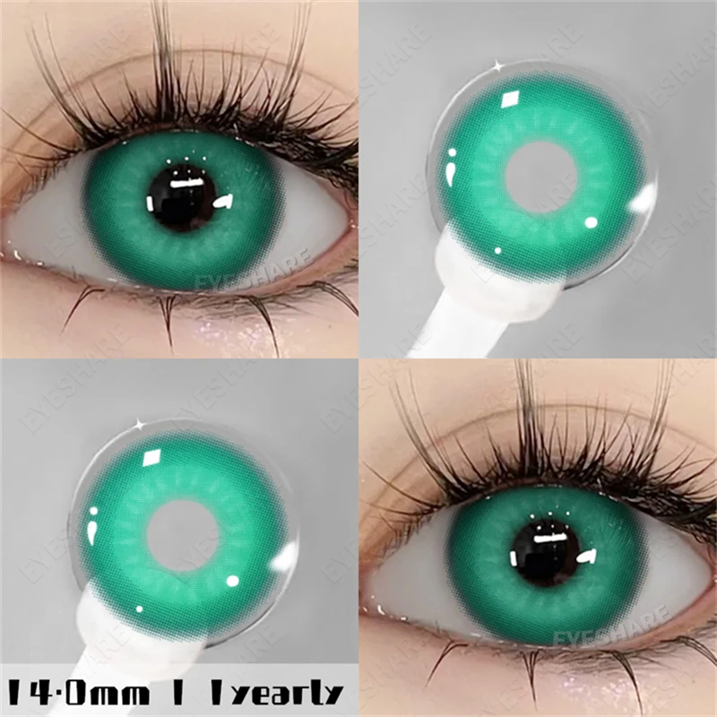 EYESHARE Farbige Kontaktlinsen, 2 Stück, bunte Kontaktlinsen, Anime, Cosplay, Kontaktlinsen, Halloween, Schönheit, Make-up, Farblinse