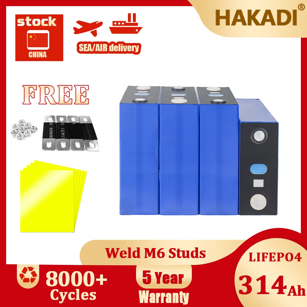 

HIGEE 3,2 В 314 Ач Lifpeo4 перезаряжаемые призматические батареи 4-16 шт. 8000 + длительный срок службы для DIY Power Bank накопитель энергии RV
