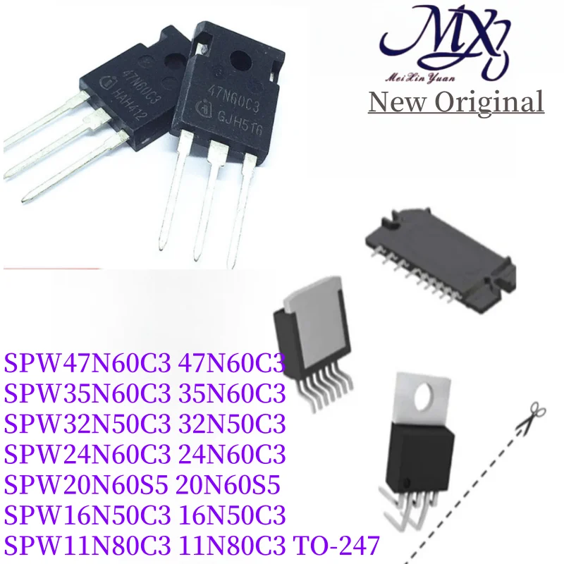 MXY 5Pcs SPW47N60C3 47N60 47N60C3 SPW35N60C3 35N60C3 SPW32N50C3 SPW24N60C3 24N60C3 SPW20N60S5 20N60S5 SPW16N50C3 SPW11N80C3