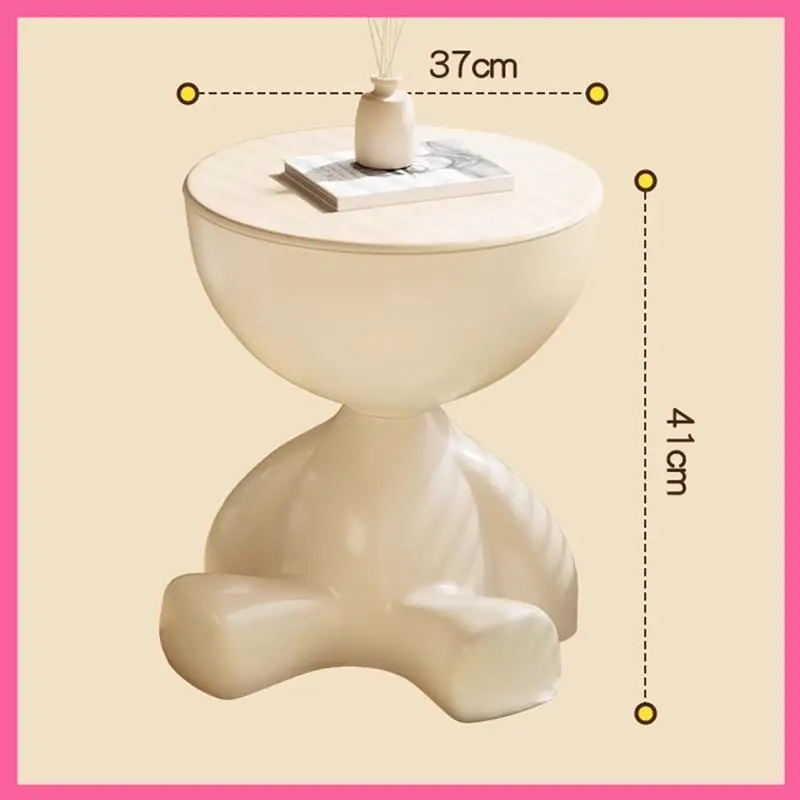 HOT-Bedside Table Home Sofa Side Table Storage Rack Movable Mini Table Coffee Table