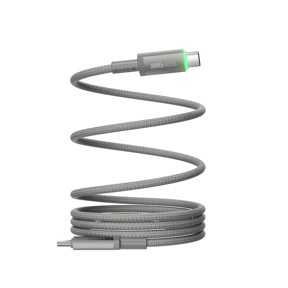 WiWU 100PD Type C Fast Charging Cable for MacBook/Samsung Digital Display USB C 3.1 Magnetic Cable for Lightning PD30W Charging