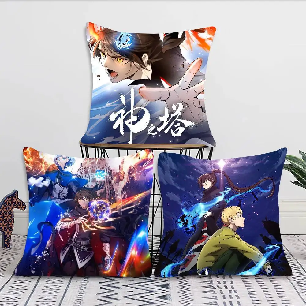 Anime Tower Of God Pillow Case Fashion Square Pillowcase Bedroom Sofa Room Ins Decoration Leisure