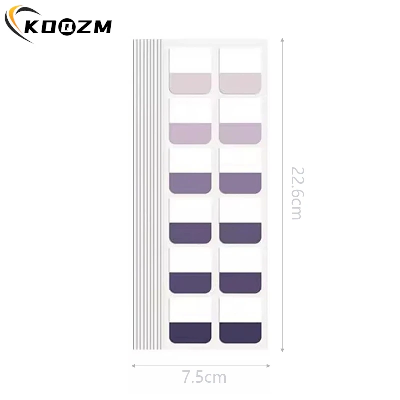 120Sheets Creative Gradient Color Category Index Sticky Note Student Simplicity Stationery Memo Pad Cute School Supplies