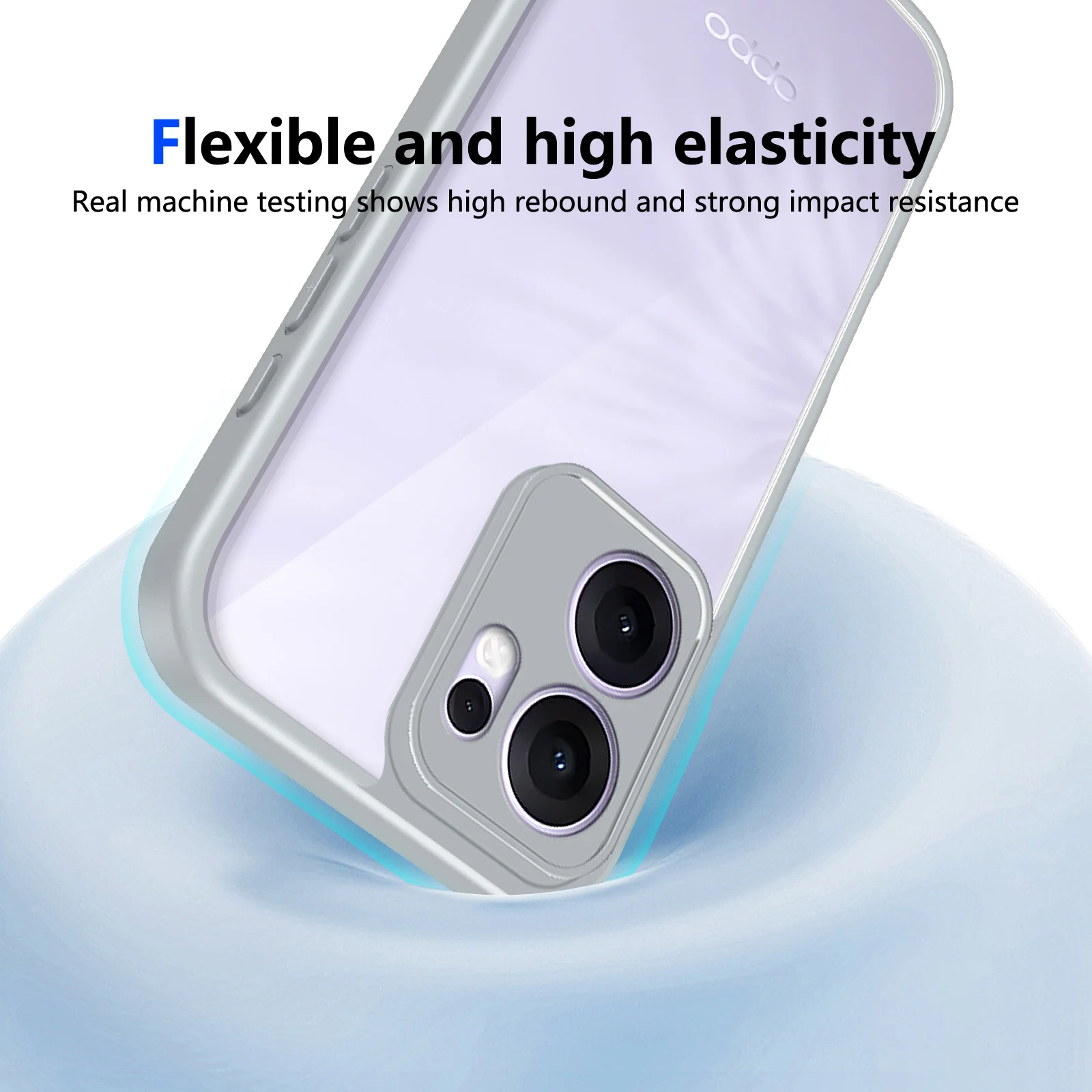 Für Oppo Reno 13A CPH2699 Fall Air Kissen Stoßfest Silikon Bumper Klar Matte Zurück Abdeckung Harte Telefon Fall für Oppo Reno 13A 5G – Detail 19