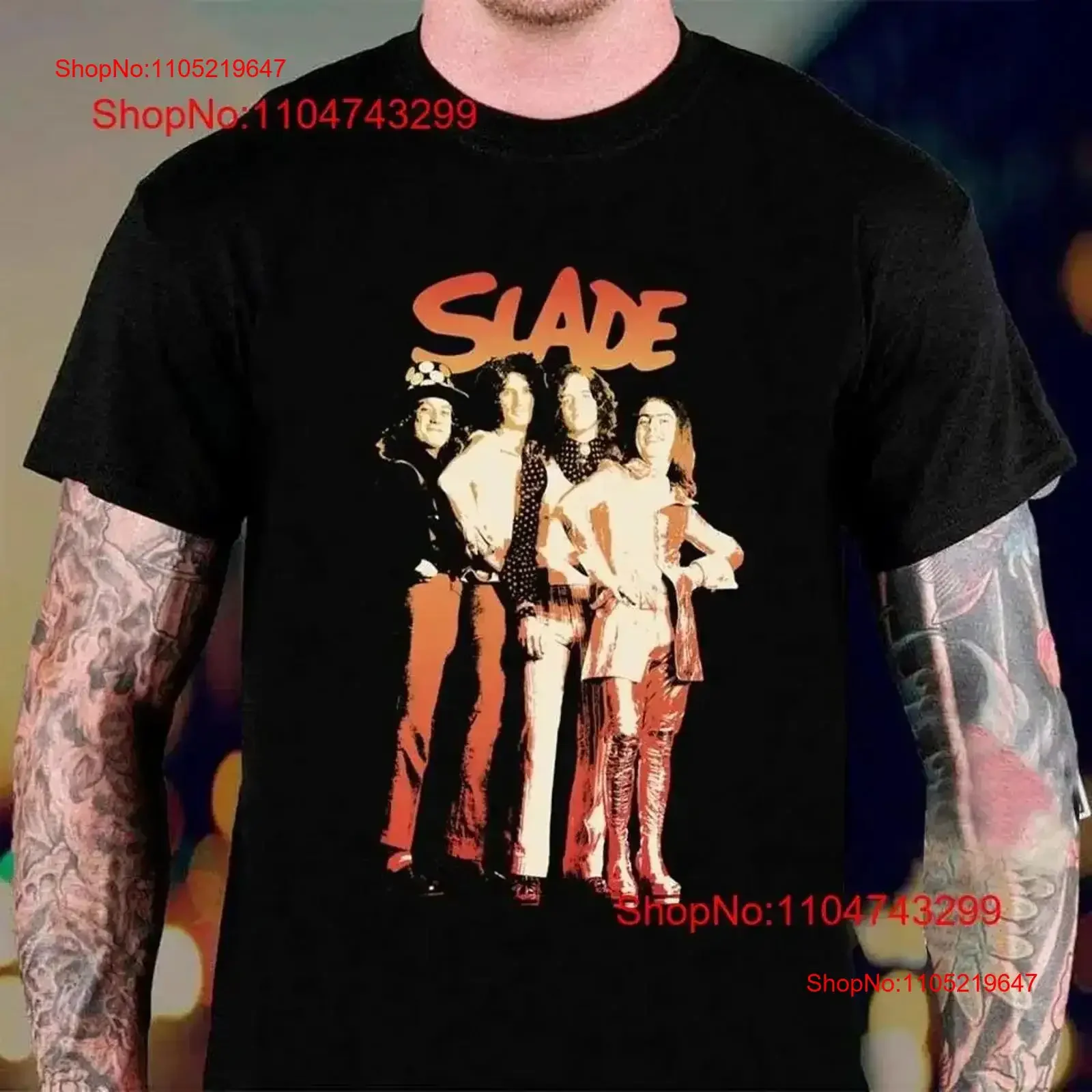 

Slade band Men T shirt Black All Sizes S 5XL 1F1572 vintage Washed streetwear Breathable Casual Top For Everyday Wear vintage