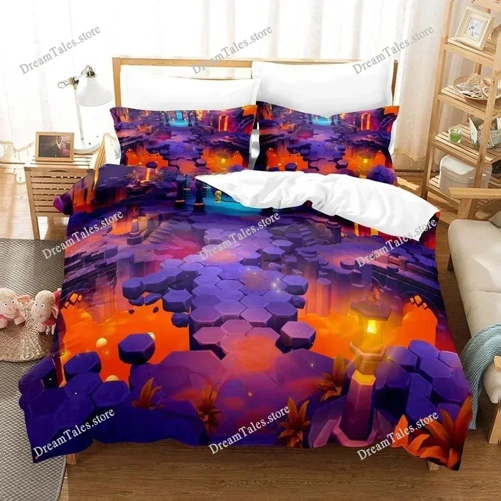 

3D Printing Game Bed Sheet Sets Fae Farm Bedding Set Single Twin Full Queen King Size Bed Set Adult Kid Bedroom Duvet Cover Sets