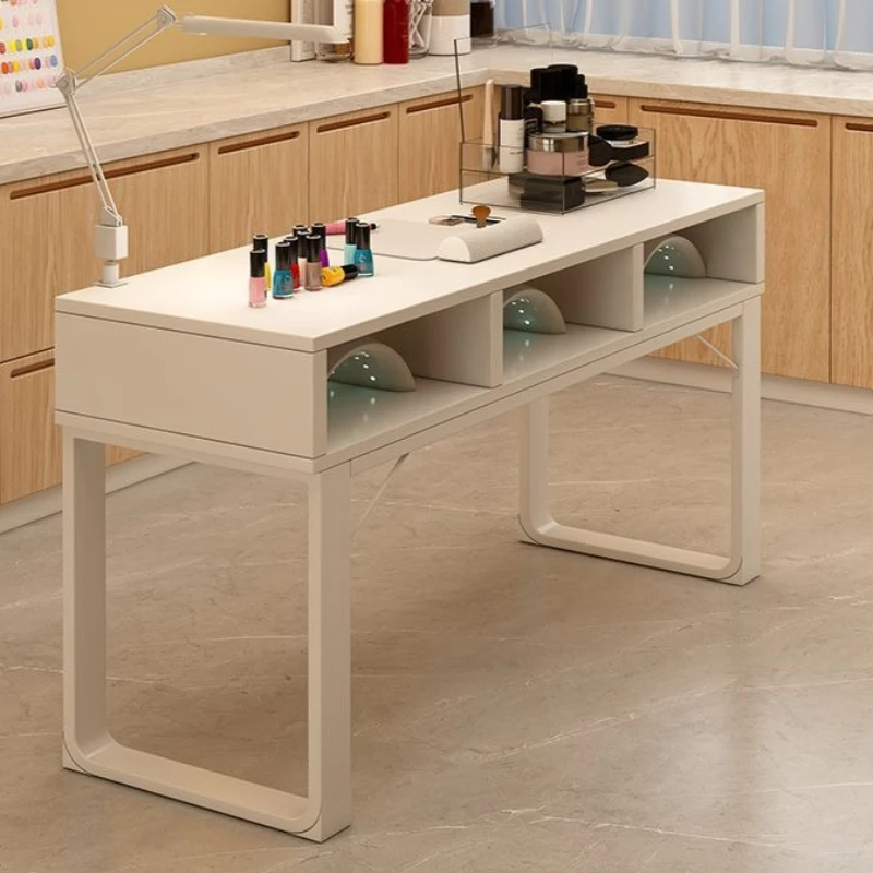 

Ergonomics Durable Manicure Table Modern Designer Sleek Ornaments Nail Table Function High Salon Furniture Nageltisch XYMJZ