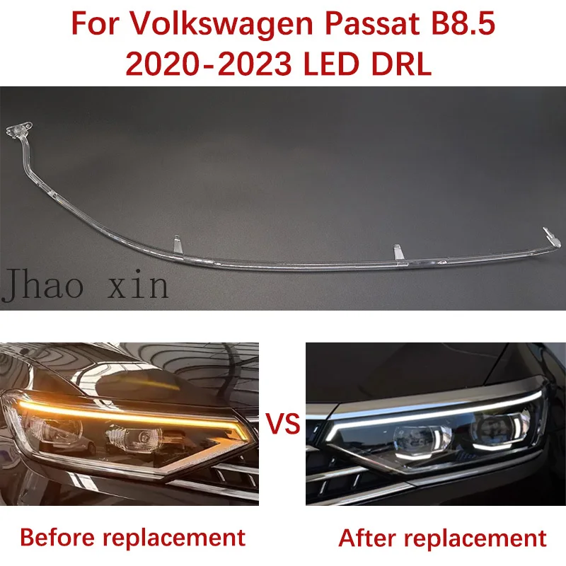 

Car Headlight DRL Guide Strip Tube Ballast White Angel Eye Light Source Module Suitable for Volkswagen Passat B8.5 2020-2023 LED