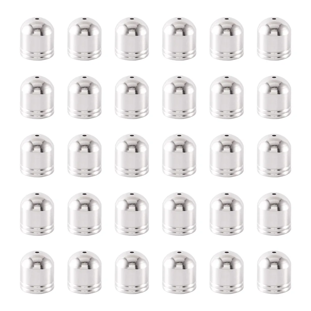 

200pcs 4/5/6/7/8mm 304 Stainless Steel Cord Ends End Caps for DIY Handmade Necklace Bracelet Jewelry Making Accessories Supplies