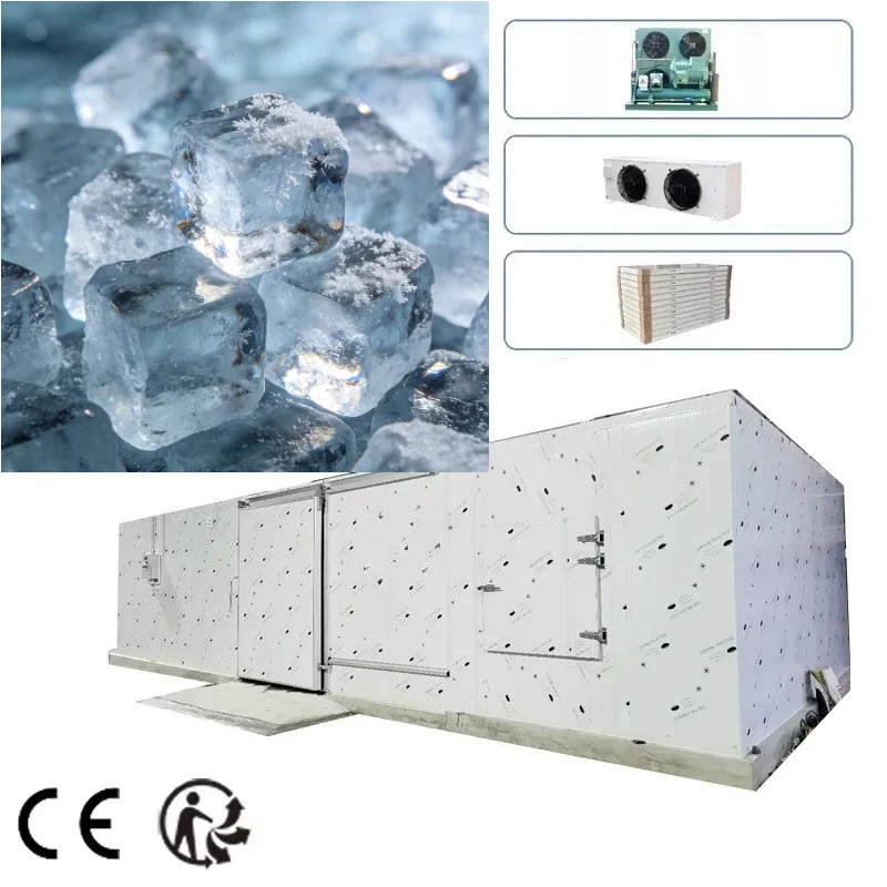 Customized Low Noise Air Cooled Blast Cold Room Energy Saving Compressor PU Panel Freezer For Cheese Food Storage
