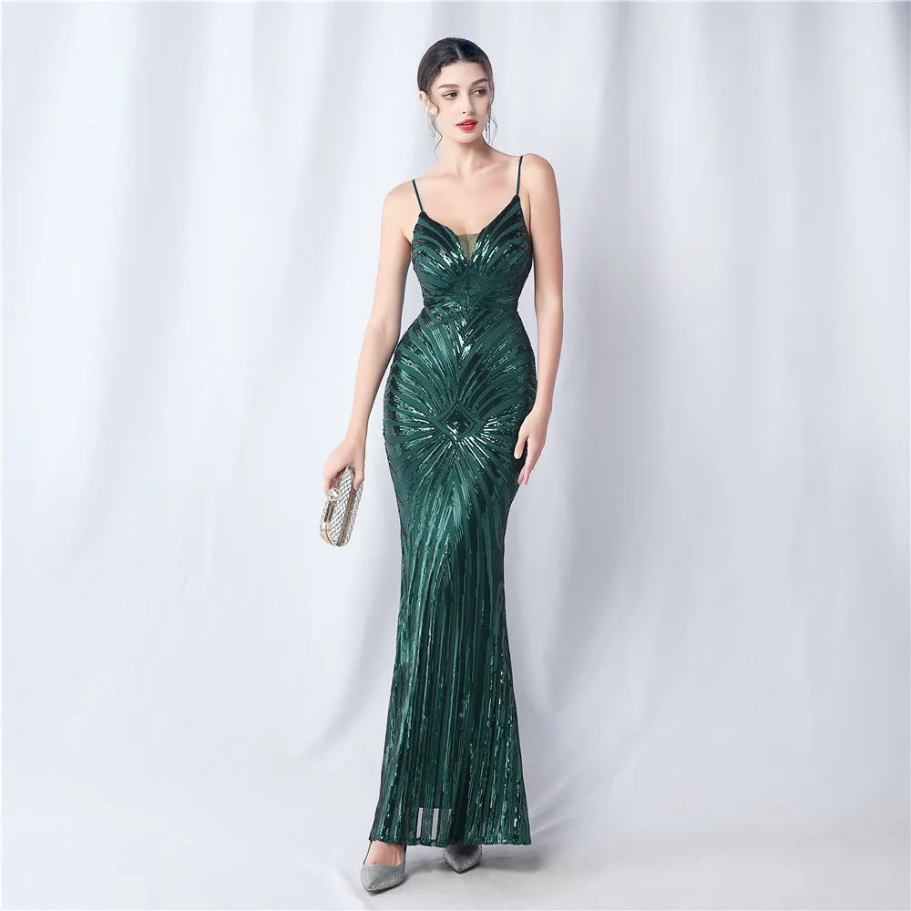 Silver Sequin Slim Long Evening Dress Sexy Off Shoulder A-Line Long Prom Dress Women Ladies Party Luxury Gala Dresses 2024 New