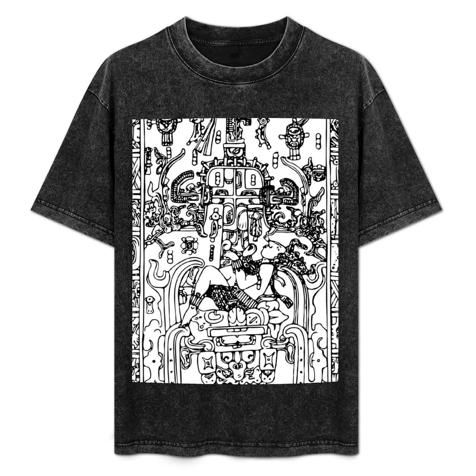 Camiseta informal navideña con diseño de árbol del mundo Mayan Astonaut Pakal Palenque Art
