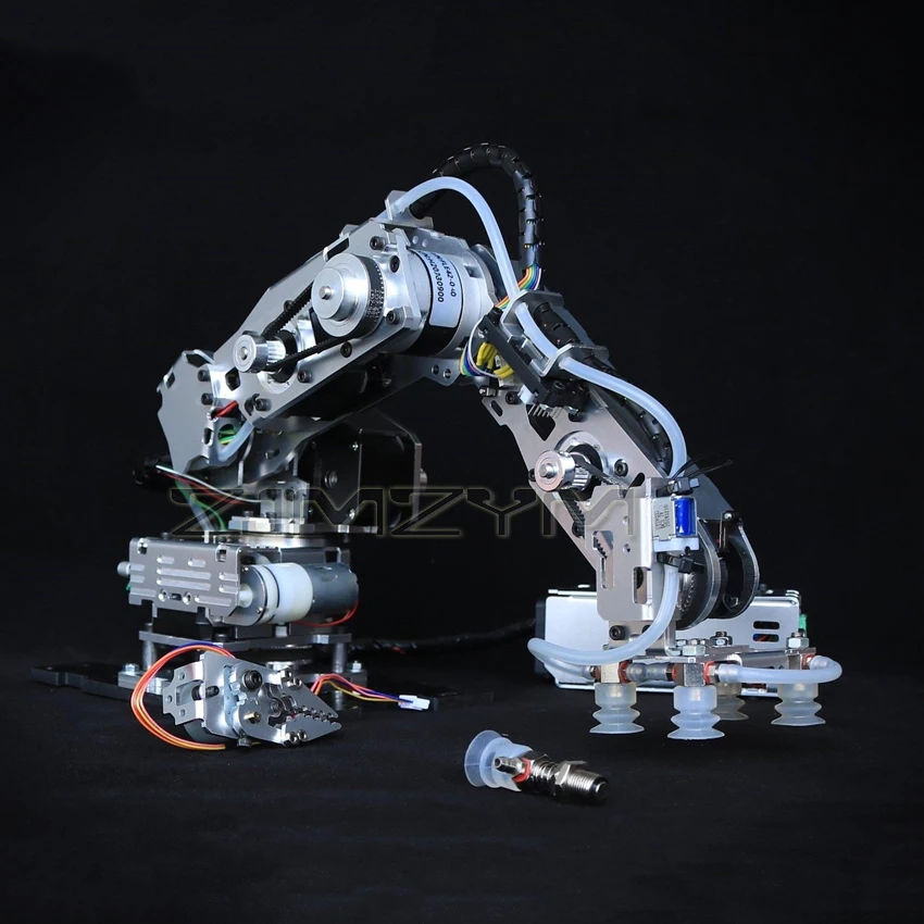 24D Industrial Robot Arm 4-Axis Stepping Mechanical Arm with Gravity Compensation for Arduino Robot DIY Kit Robot Model Claw