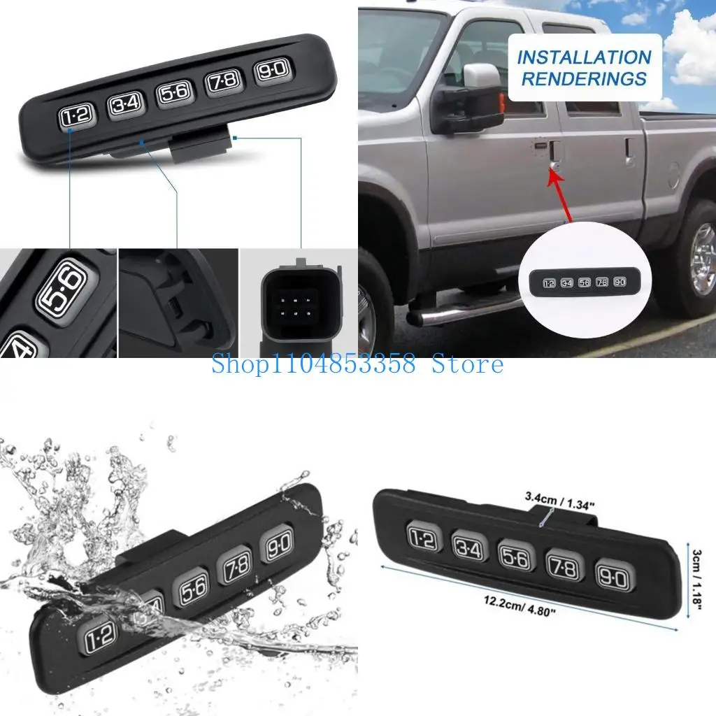 

652F Keyless Entry Number Keypad Button Actuator Password Lock Switch 8L8Z14A626AA 7L8Z14A626AA 6W1Z14A626AAA Auto Accessory