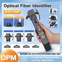 Komshine KFI-35P FTTH Fiber Optic Identifier Metal Material Live Fiber Identidier with OPM Function and LED Light