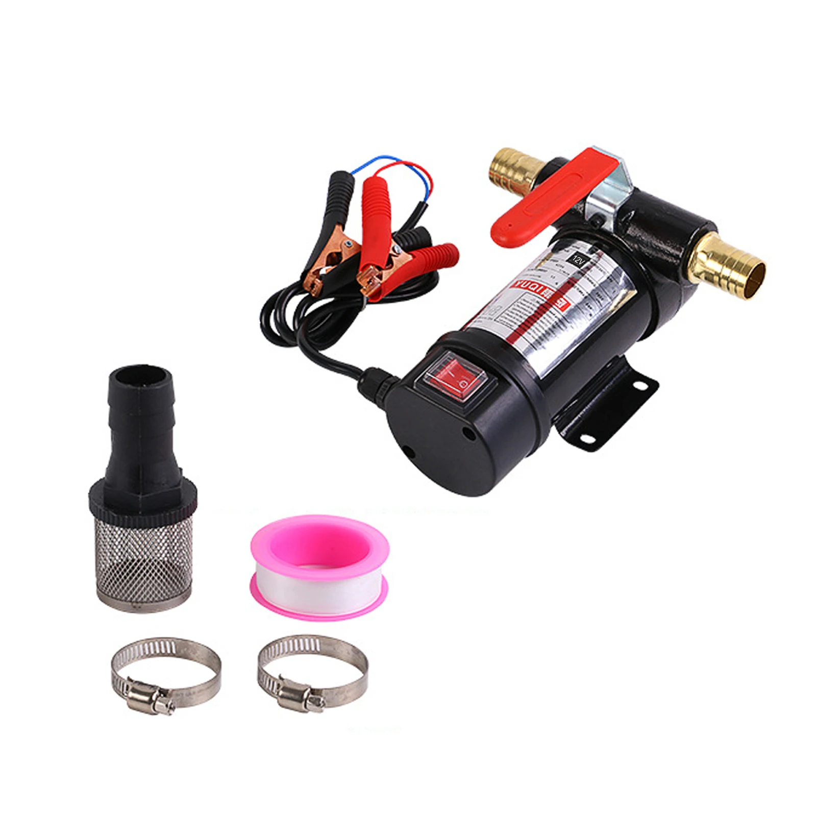 12V Portable Electric Fuel Transfer Pump Transfer Extractor Pump for Motor Auto Diesel Kerosene Oil Commercial Fuel