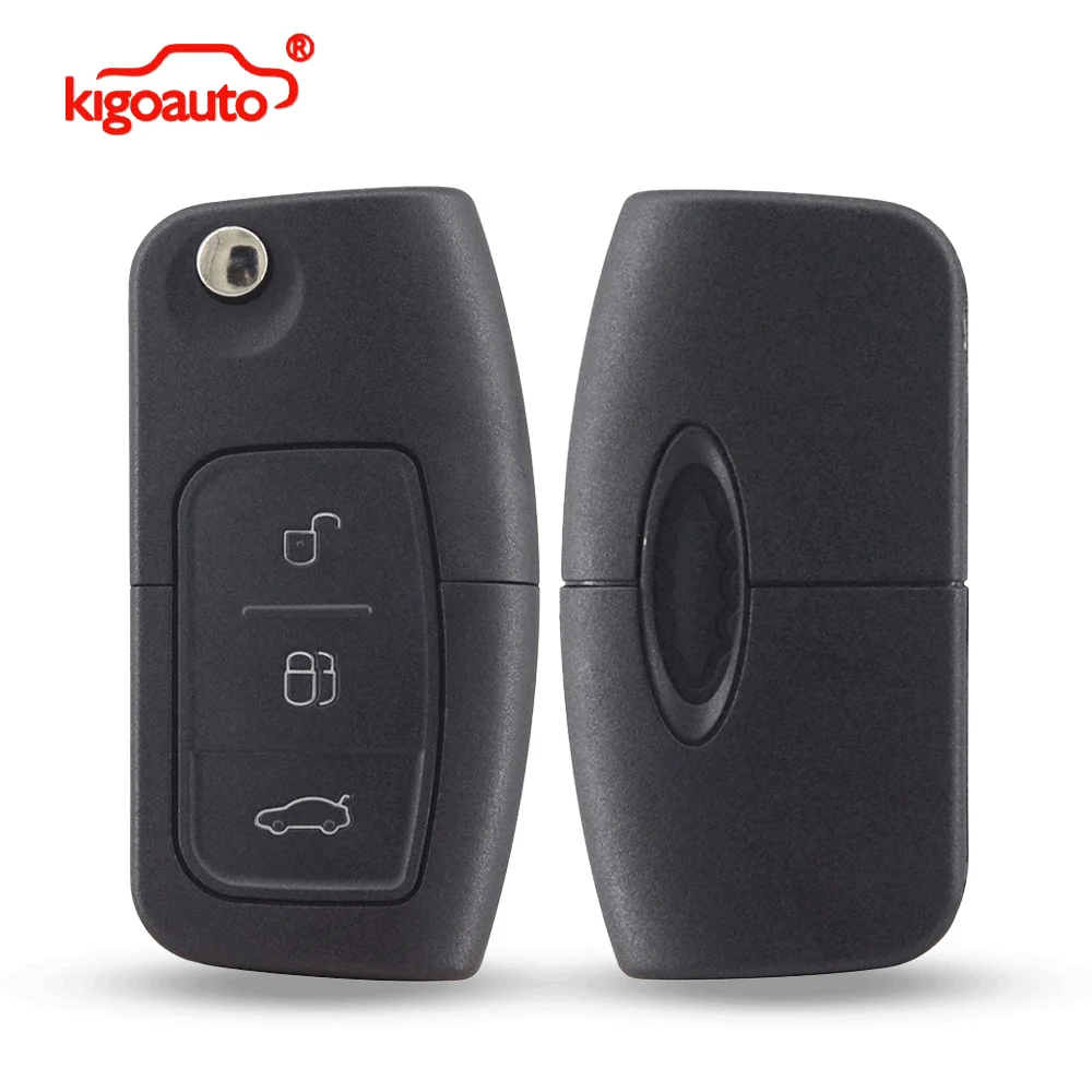 

Корпус выкидного ключа kigoauto для Ford Fiesta Focus Mondeo C-Max S-Max 2004-2012, 3 кнопки, HU101