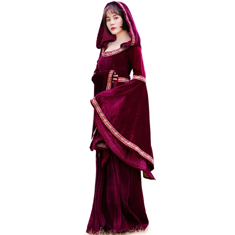 Halloween Children's Costumes Adult Medieval Retro Court Vampire Witches' Costume