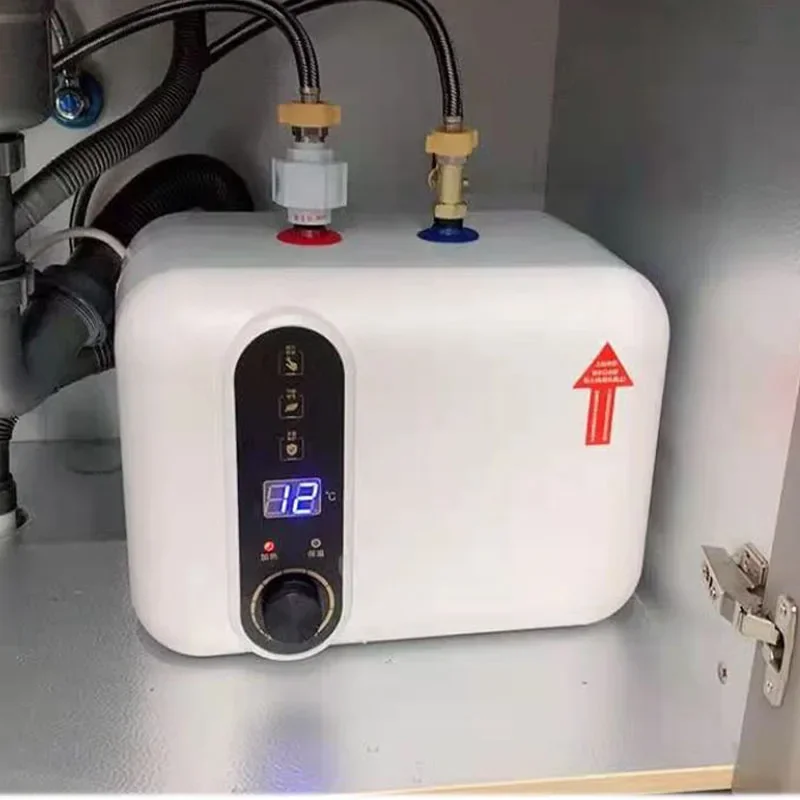 Scaldabagno elettrico 10L tipo di stoccaggio dell'acqua di grande capacità cucina piccolo scaldabagno elettrico che è caldo per lavare i piatti