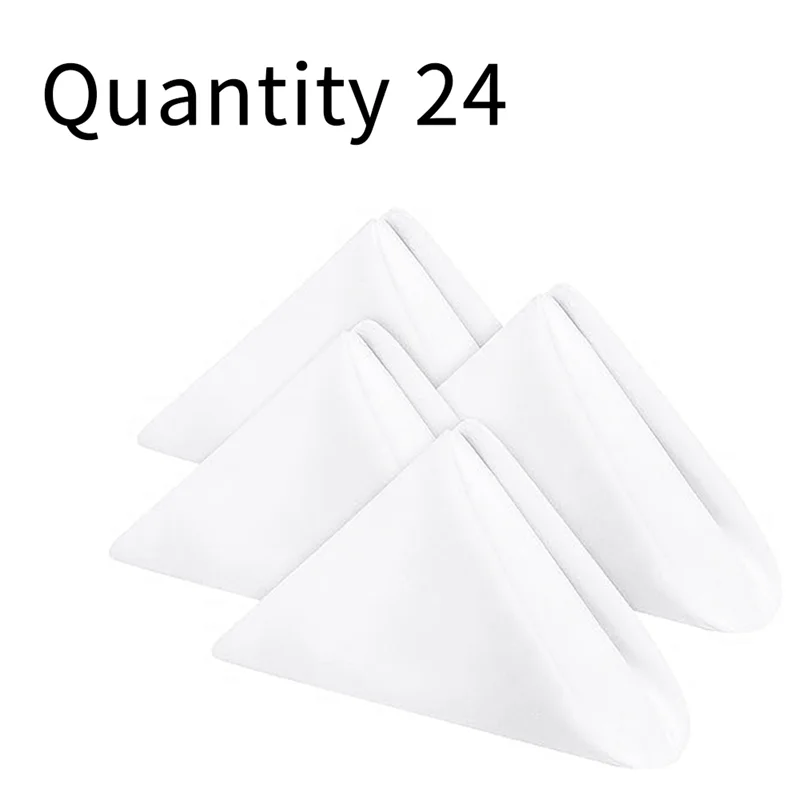 

AAAU-Cloth Napkins + Hemmed Edges, Washable Napkins Perfect For Parties, Weddings And Dinners