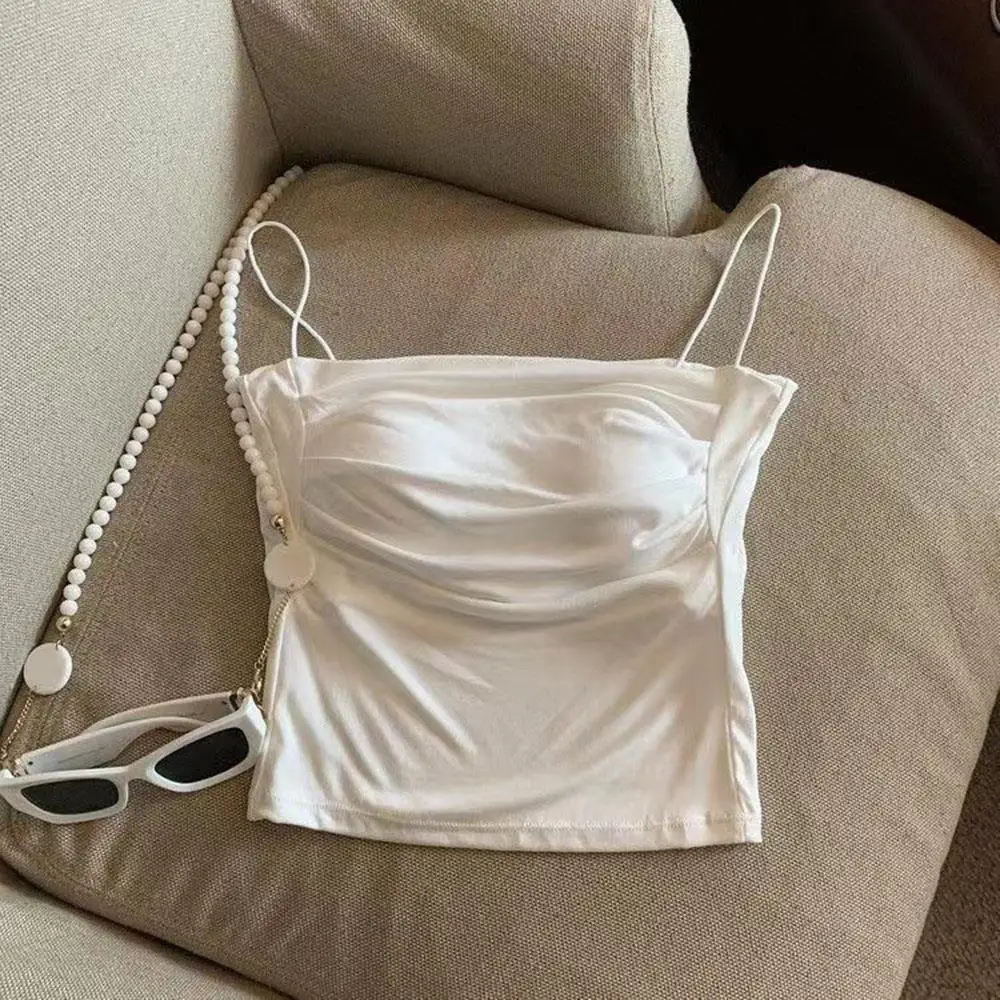 حار المرأة مثير قمصان تانك القمم مثير أكمام المحاصيل القمم سترة للنساء السباغيتي حزام بروتيل رقيقة الأشرطة عادي تانك القمم