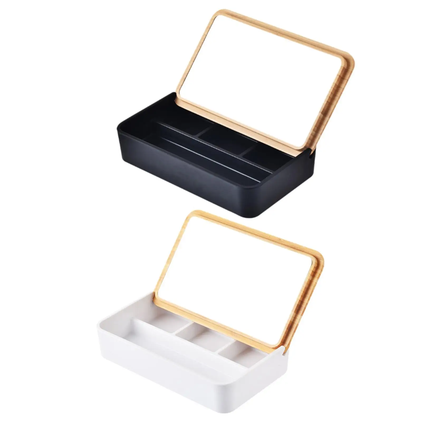 

Jewelry Display Tray Jewelry Organizer with Lid Necklaces with Mirror Display