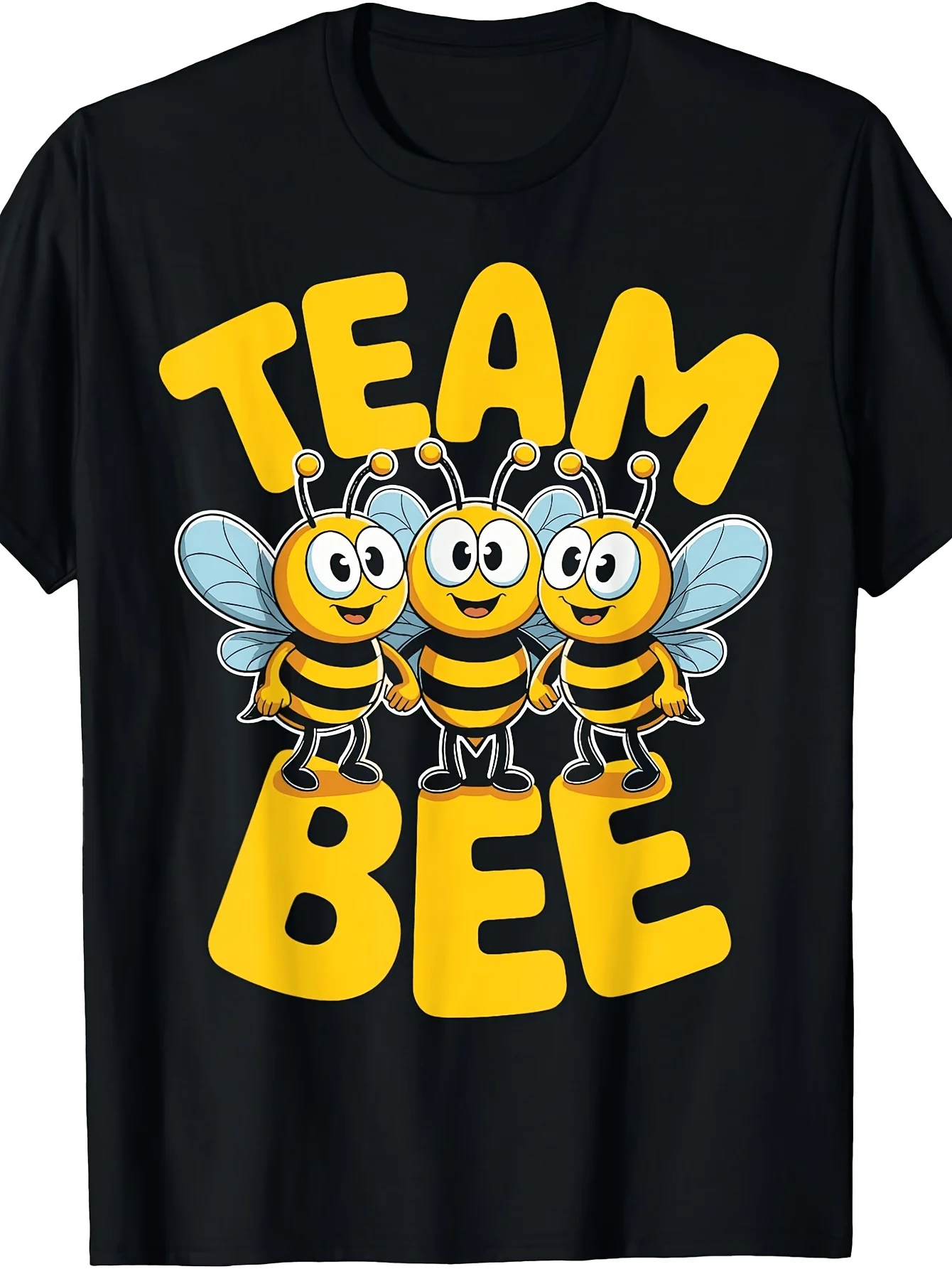 Bee Team Cute Cartoon Apiarist Beehive Busy Honey Bumblebee T-Shirt