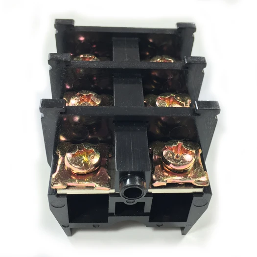 

10PCS TBC-60 Japanese style wiring block terminal block 60A guide rail combination copper piece Ricky Passive Components