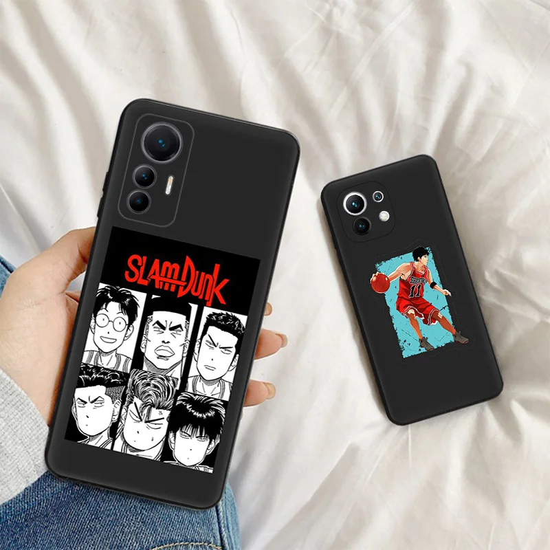 Silicone Soft Phone Case for Redmi Note 13 Pro 4G 5G 12 12c 13c Note12Pro Note13 Xiaomi 12t 12x 13Lite 12Lite Slam Dunk Cover image 3