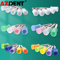 100PCS/Box Azdent Dental Polishing Prophy Cup Dentistry Silicone Polisher Kit RA 2.35mm For Low Speed Handpiece Teeth Polishing