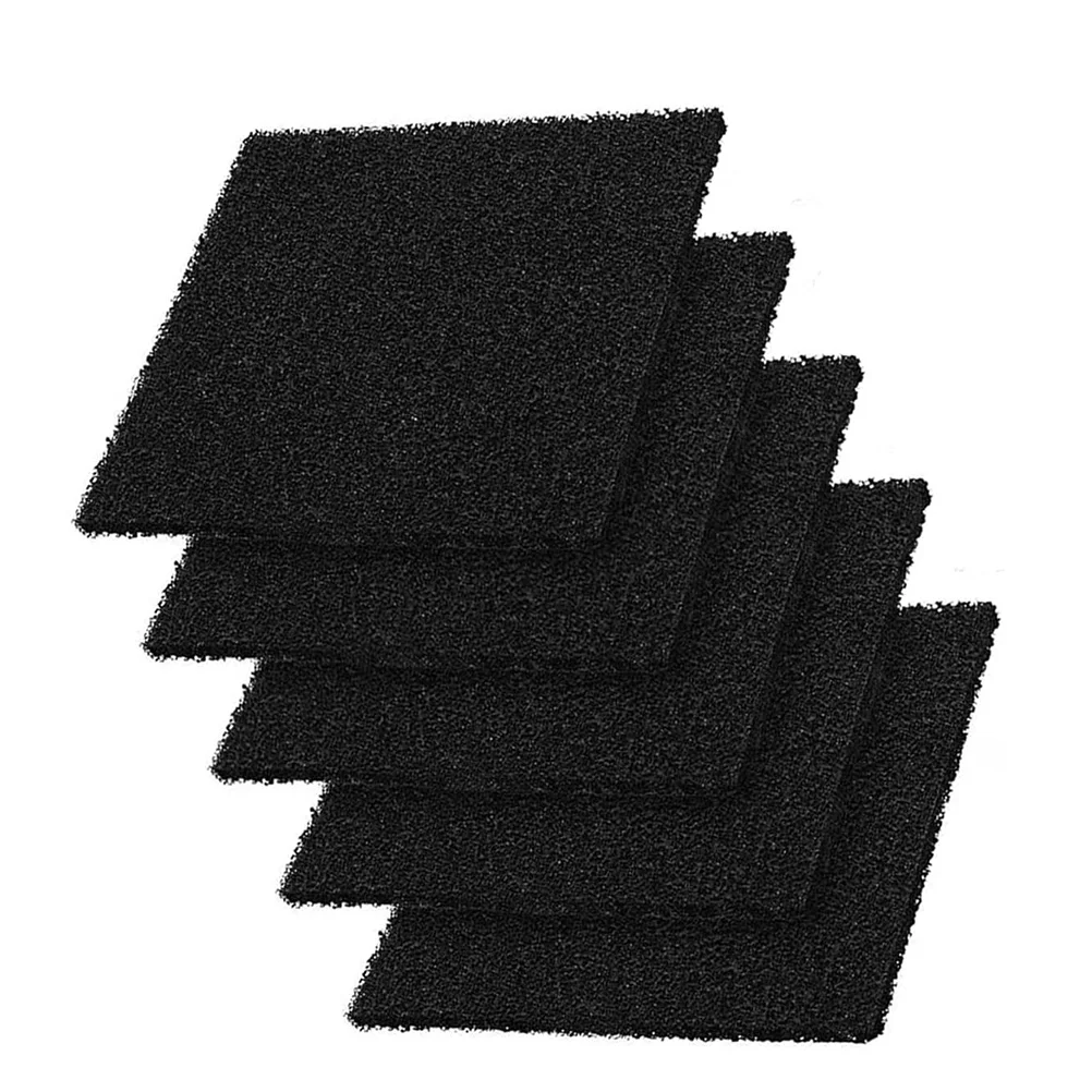 6 Pcs Square Trash Can Filter Replacement Charcoal Carbon Sponge Deodorizer Pad for Kitchen Compost Bin Adsorbing for Kitchen