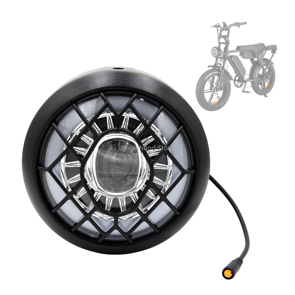 

Bicycle High Brightness LED Headlight Lamp Fog Lights Bulbs Front Headlamp Spotlights with DRL Cycling Replacement Accessories