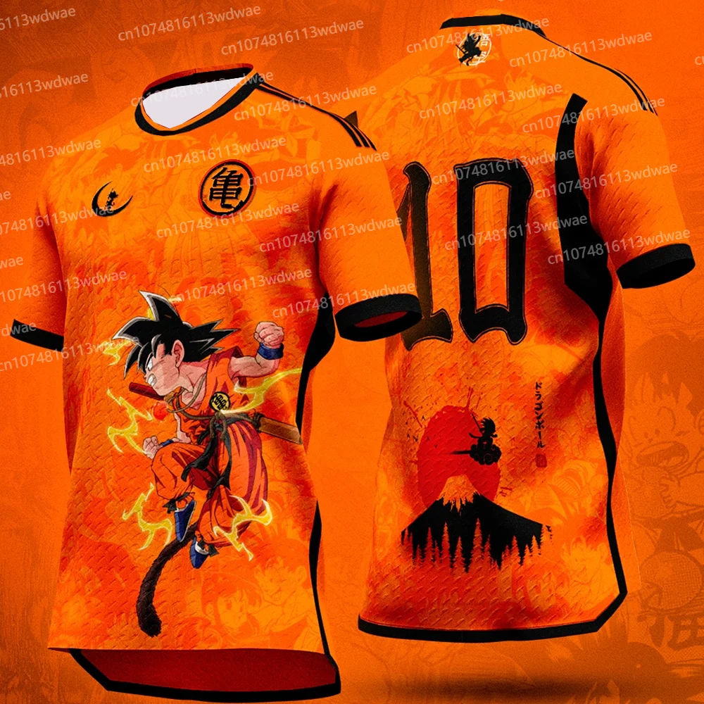 

Dragon Ball Goku Jersey 3D Print Anime Short Sleeve Sports T-Shirt Unisex Japanese Classic Anime Tee Kid Jersey Kit