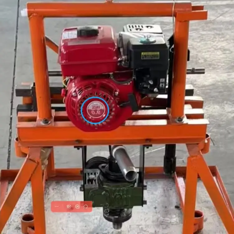 

Индивидуальная электрическая небольшая буровая установка для водяных скважин, портативная буровая машина 80 м, легкая буровая машина