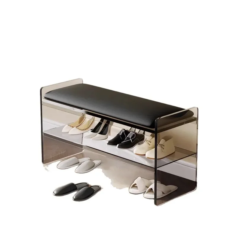 Modern simple shoe changing stool door home sitting bench light luxury high sense entrance entrance bench