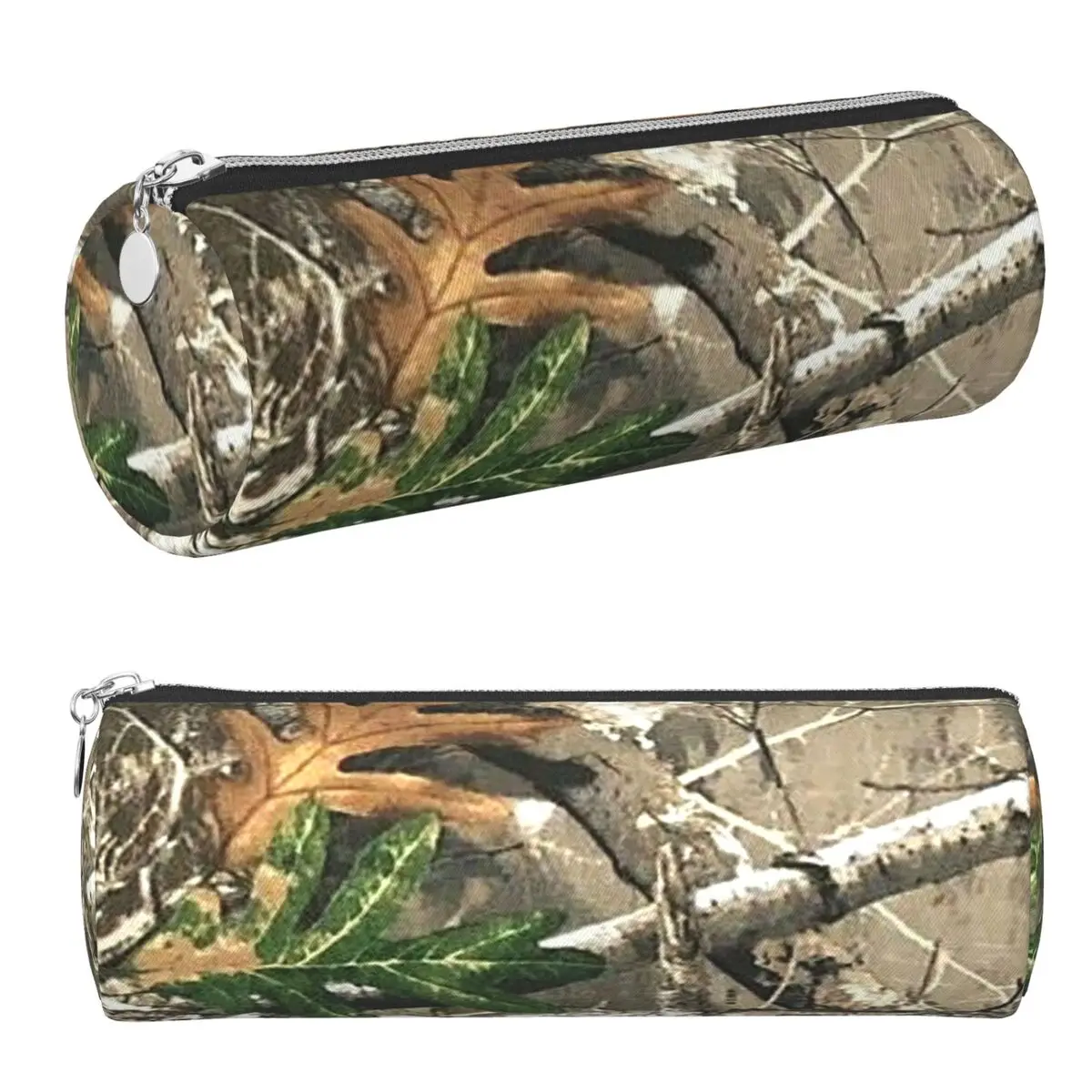 Camouflage Real Tree Realtree Hunter Camo Pattern Federmäppchen, Stifthalter, zylindrische Stiftbox, Bleistifttasche für Jungen und Mädchen, Schule