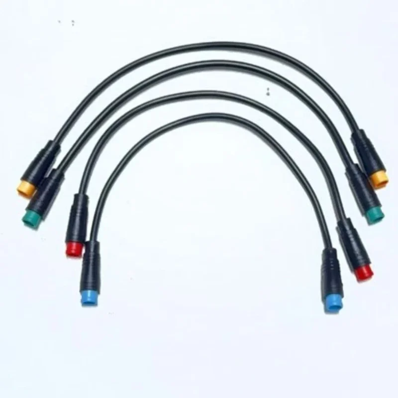 1Pcs M8 2 3 4 5 6 Pin Electric Bicycle Butt Joint Plug Waterproof for Ebike Display Cable Female Male Optional Connector 20CM