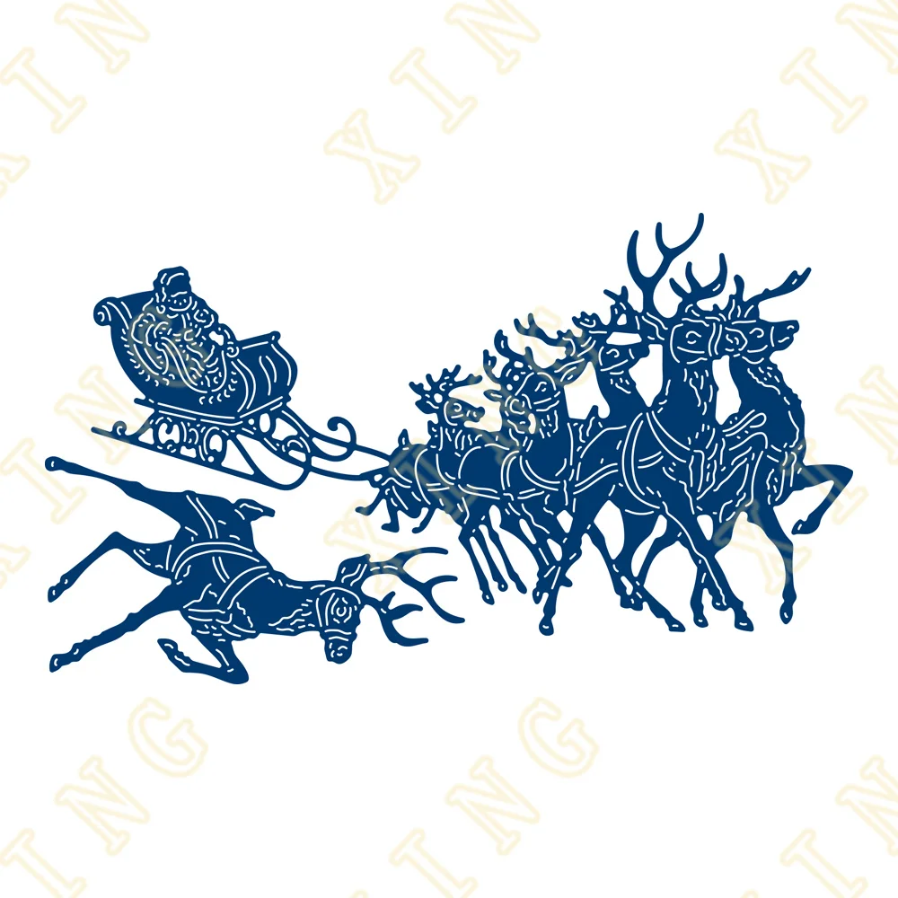 Metal Cutting Dies Scrapbooking Craft Supplies Make Photo Album Mould Embossing Die Diy Paper Card 2022 Newest Sleigh Hoot Lace