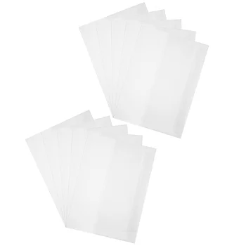 10 גיליונות סרט עמיד למים ספר A4 כיסוי מגזין מגני מגן תיקים לשימוש חוזר שרוול