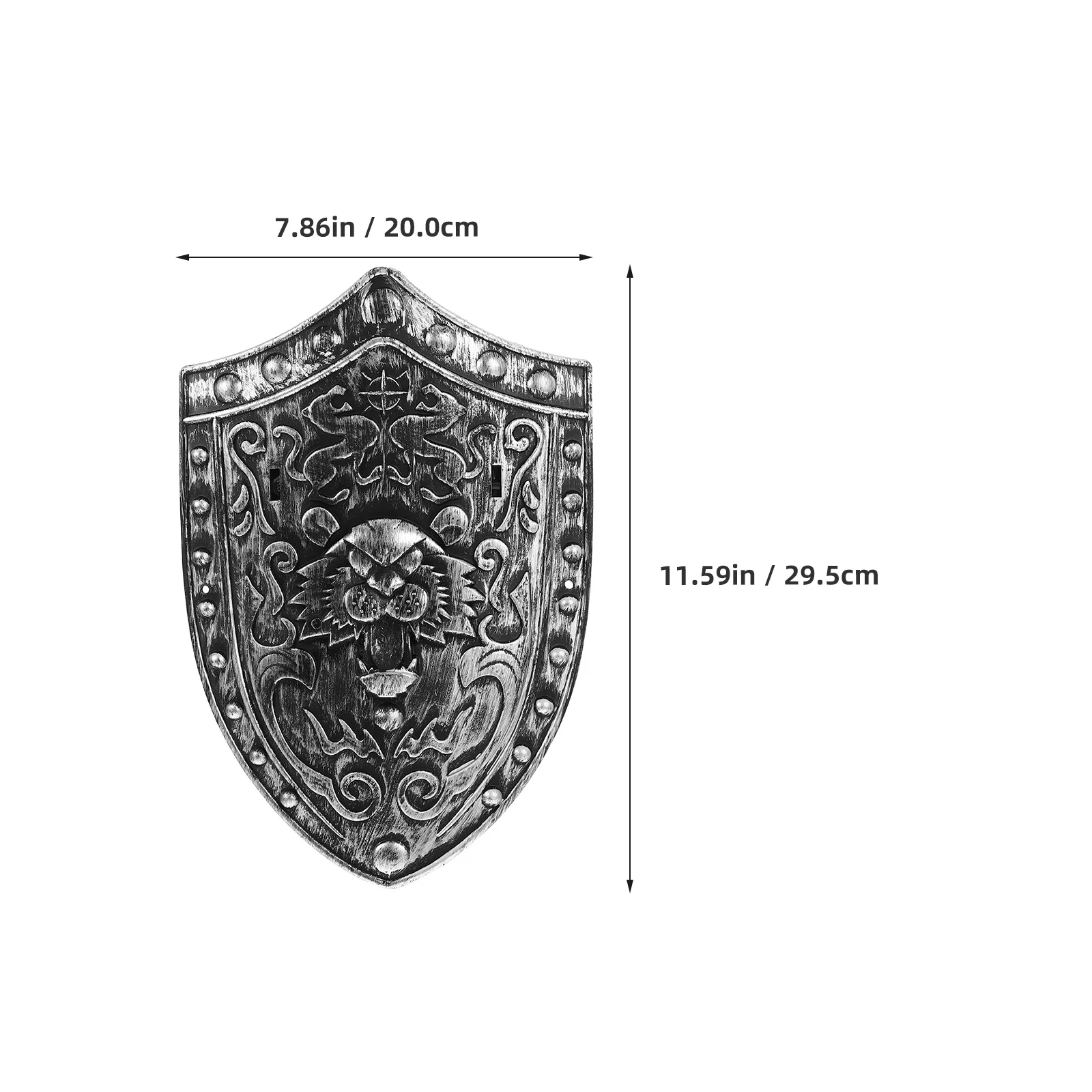 2Pcs Shield Kids Medieval Knight Costume Accessories Realistic Lion Guard Shape Halloween Cosplay Party Boys Play Pretend Shield