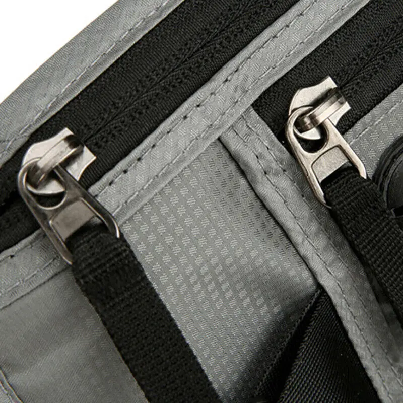 RFID Blocking Waterproof Sport Travel Phone Money Belt Bag Fanny Packs Men Women Hidden Wallet Passport Holder Bag Big Capacity