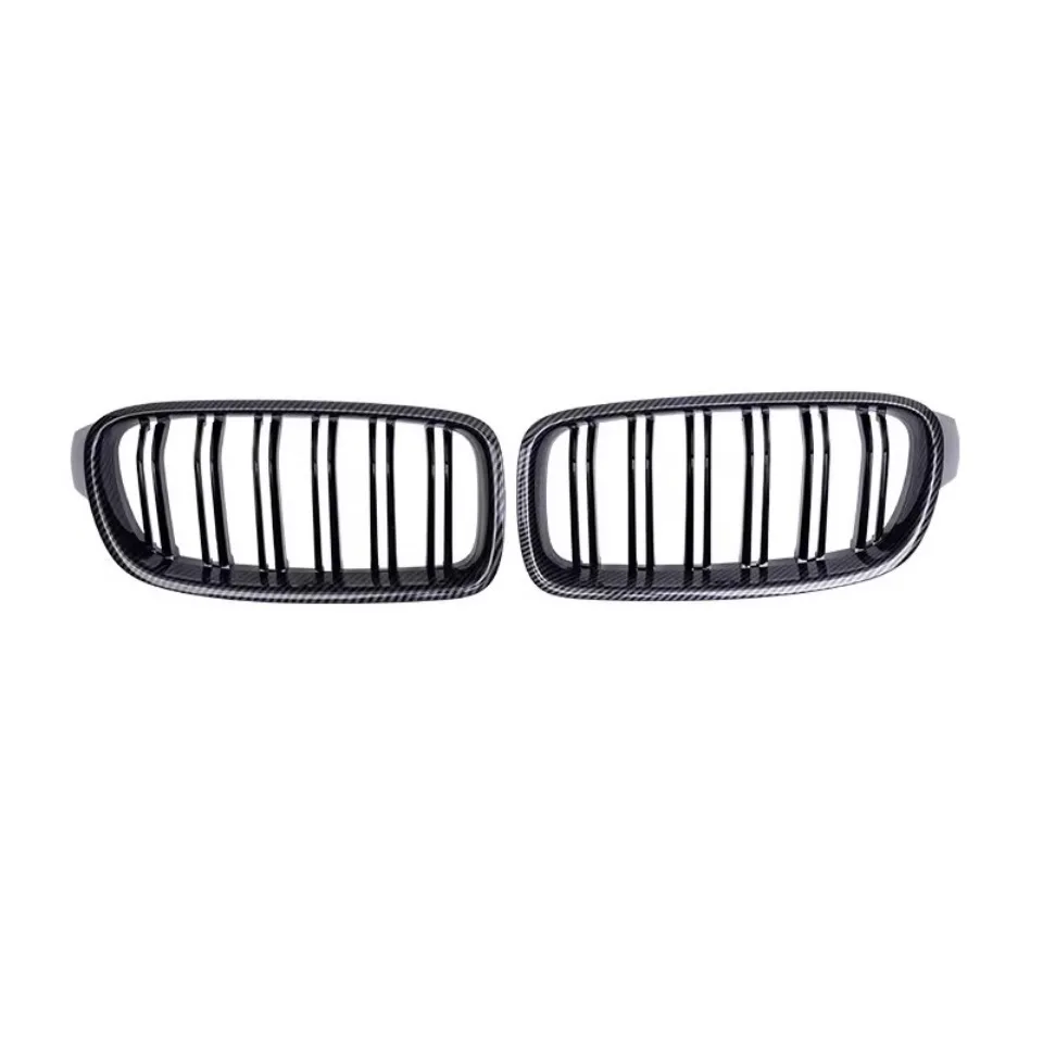 Xvip glänzender Double Line Style Front stoßstangen grill für BMW 3er F30 F31 F35 2013-19 320i 325i 328i Silber Diamant grill – Detail 11